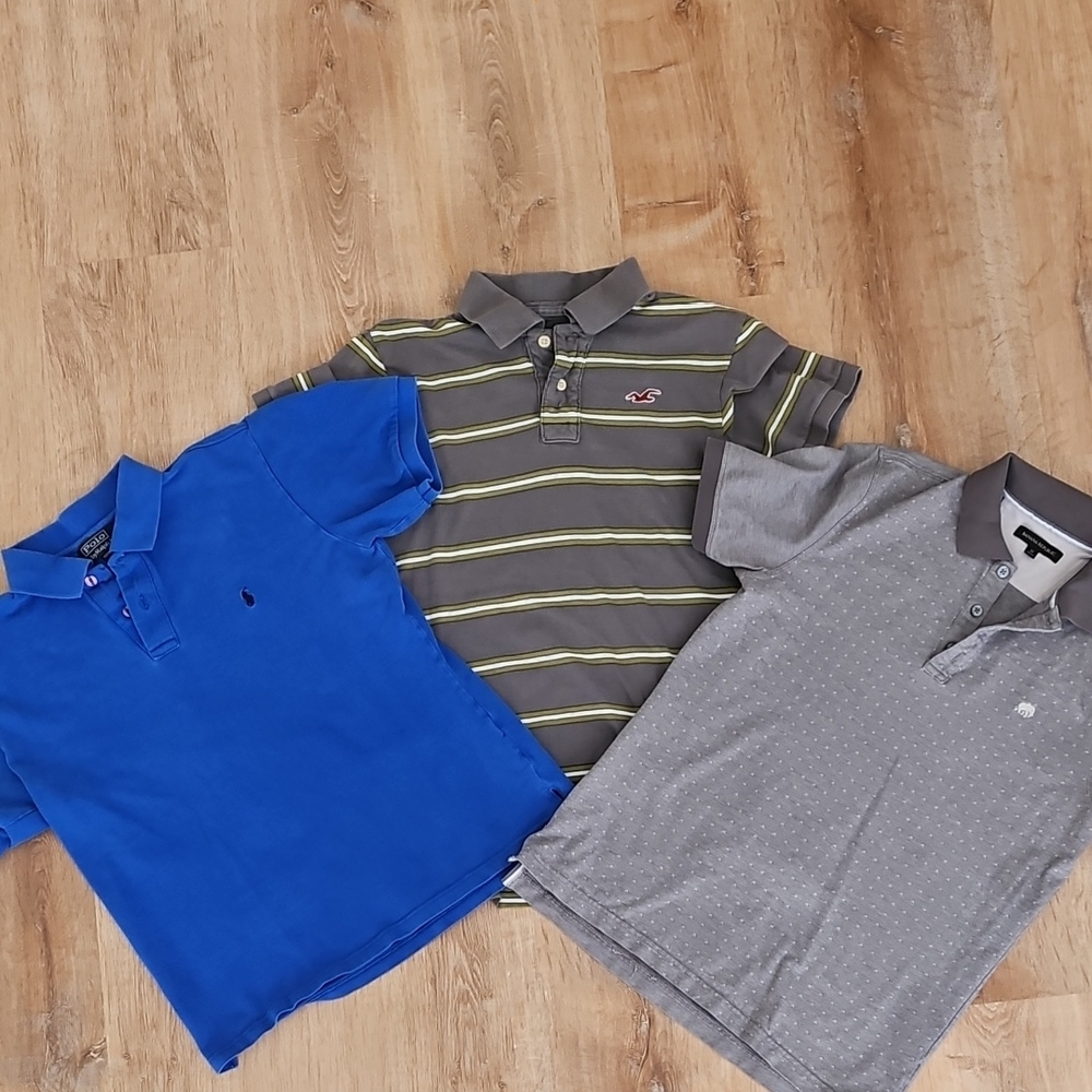 Men's Polo Shirt Bundle, Polo-XL, Hollister-XL, Banana Republic M